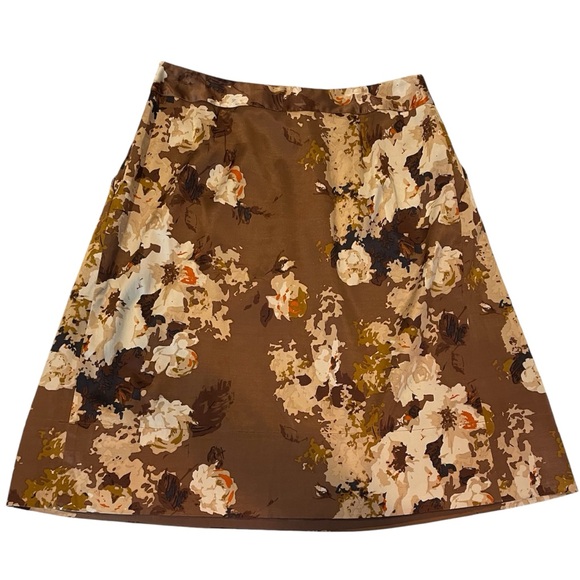 NWOT Talbots Beautiful Skirt in 🍂 Autumn Shades - Picture 1 of 5